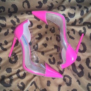 Steve Madden Malibu Patent-Clear Pump